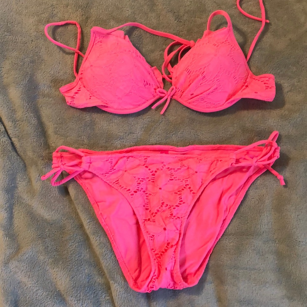 Pink bathing suit